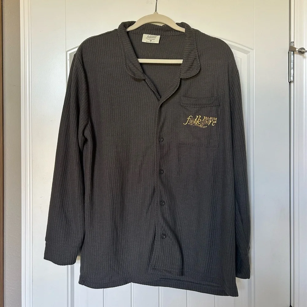 Taylor Swift Folklore Album Gray Pajama Set - Picture 7 of 11